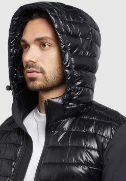 Khujo Bolt Shiny - Jas - Schwarz -Exporteren Kleding Pracht Winkel 004a4ab648004bbc80113d895f669abb