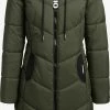 Khujo Wintermantels Wintermantel ARIBAY3 LIGHT Dames Kaki