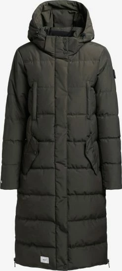 Khujo Wintermantels Wintermantel Kleo Dames Donkergroen