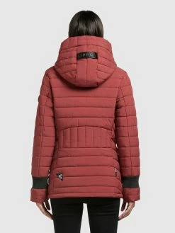 Khujo Winterjassen Winterjas Patt Dames Roestrood -Exporteren Kleding Pracht Winkel 04f025044ed1da3eff742abc6af99deb