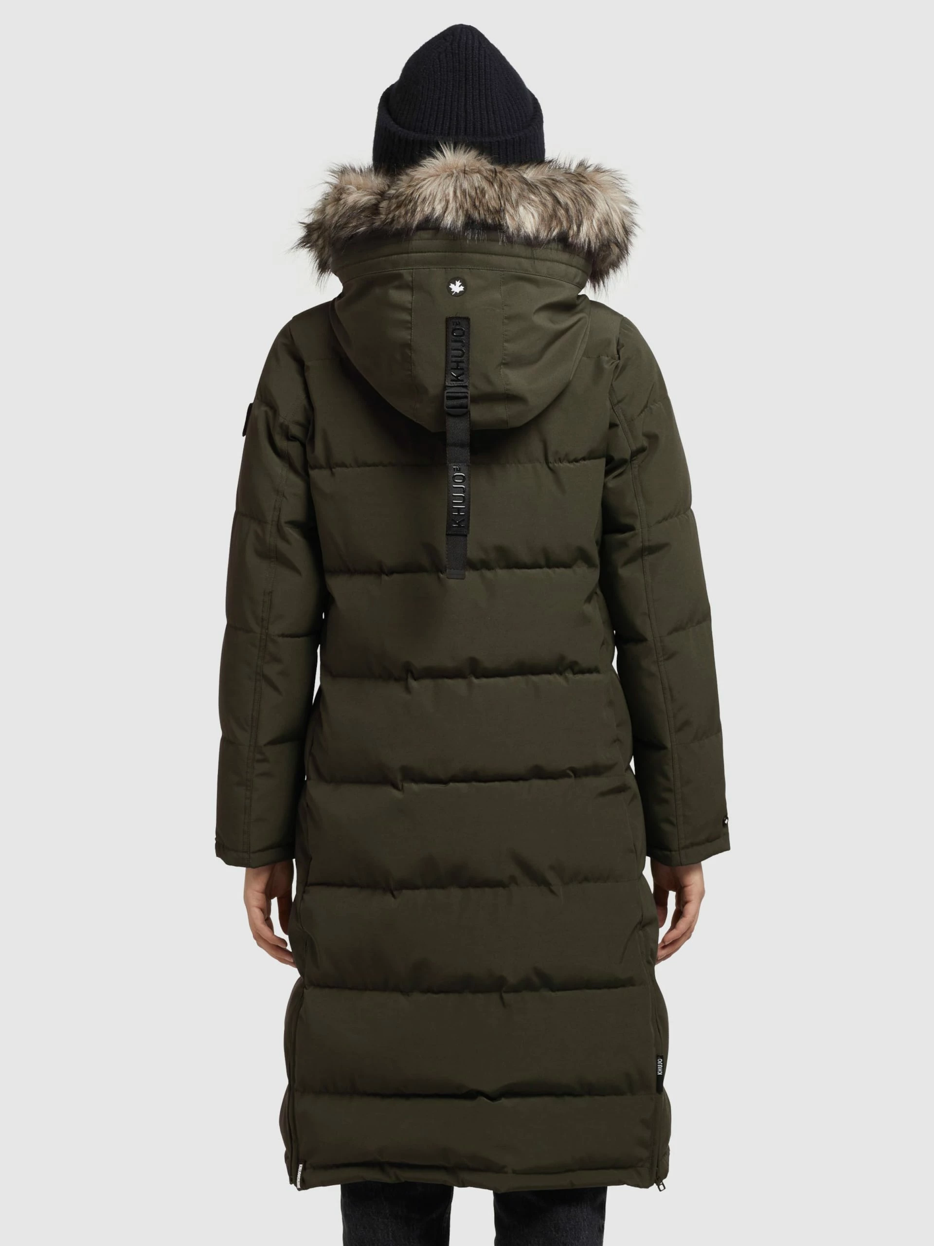 Khujo Wintermantels Wintermantel LOLL Dames Kaki 6 Khujo Wintermantels Wintermantel LOLL Dames Kaki - Afbeelding 4