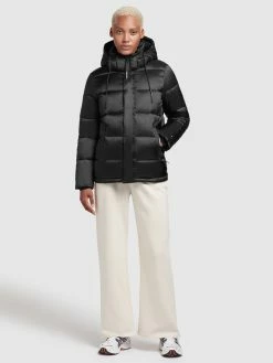 Khujo Winterjassen Winterjas Evona Dames Zwart -Exporteren Kleding Pracht Winkel 0653a08147568279693716c3743f4fd3