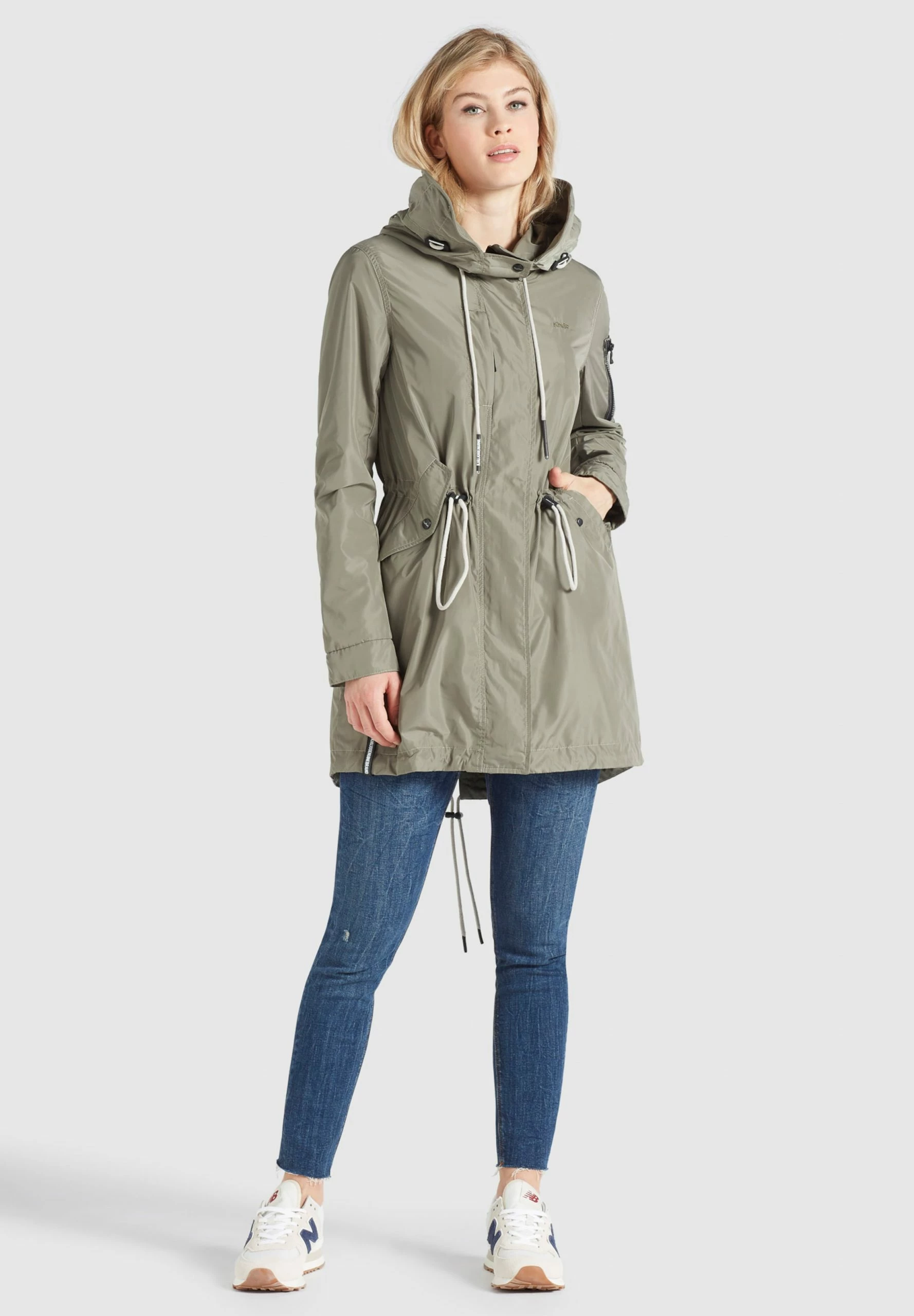 Khujo Parkas Tussenparka CATHARINA Dames Kaki 5 Khujo Parkas Tussenparka CATHARINA Dames Kaki - Afbeelding 3