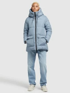 Khujo Tussenjassen Tussenjas Pheobe Dames Lichtblauw -Exporteren Kleding Pracht Winkel 09116d3b2afbf2943625ad6bdc291e59