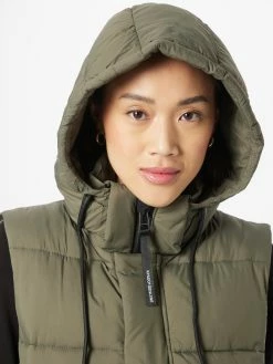 Khujo Bodywarmers Bodywarmer Tourin Dames Kaki -Exporteren Kleding Pracht Winkel 09d59981ddc712ed014314c22f16da31