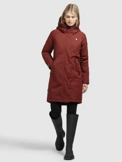 Khujo Parkas Tussenparka Dames Roestrood -Exporteren Kleding Pracht Winkel 0ab47665528fbc0131f15e8c85504190