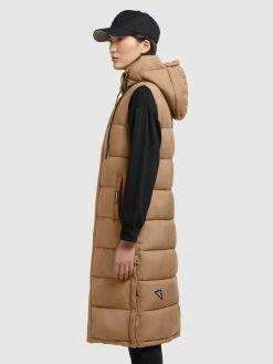 Khujo Bodywarmers Bodywarmer Tourin Dames Lichtbruin -Exporteren Kleding Pracht Winkel 0e4718fce691226921f90afe91deaac9