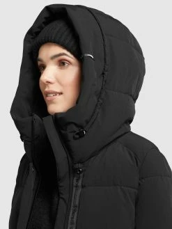 Khujo Korte Mantels Wintermantel Wente Dames Zwart -Exporteren Kleding Pracht Winkel 107b10deef56333ffcc4ea0a177ca73e