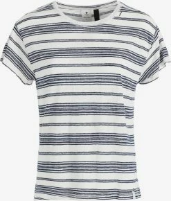 Khujo T-shirts Shirt MATAMA Dames Marine / Wit