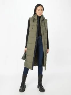 Khujo Bodywarmers Bodywarmer Tourin Dames Kaki -Exporteren Kleding Pracht Winkel 120ff3938ba582a817f581d23d533d69