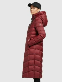 Khujo Winterjassen Winterjas Ingram Shine Dames Donkerrood -Exporteren Kleding Pracht Winkel 12448e2b3ff60fb350ba10370f733827