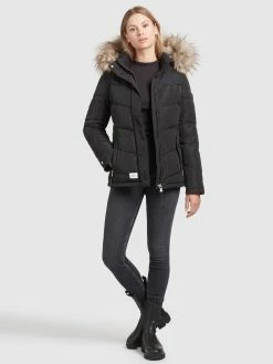 Khujo Winterjassen Winterjas Winsen Dames Zwart -Exporteren Kleding Pracht Winkel 12ce042e26056fa63af7cd862ff43a53