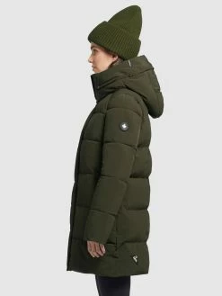 Khujo Korte Mantels Wintermantel Wente Dames Kaki -Exporteren Kleding Pracht Winkel 146de751db3ba2f5b6d87c8275b21456