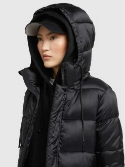 Khujo Wintermantels Wintermantel Julina Dames Zwart -Exporteren Kleding Pracht Winkel 198f7ccddca6b18ed400ab86d022a5fd