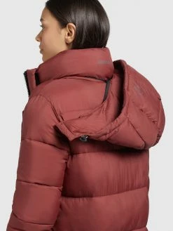 Khujo Wintermantels Wintermantel Corinna Dames Roestrood -Exporteren Kleding Pracht Winkel 1b87d5eee51c24ad9f3c22c6a018e324