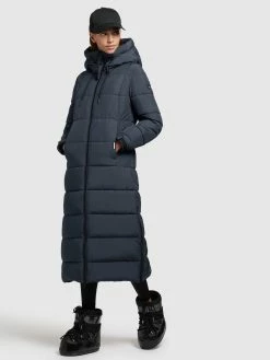 Khujo Wintermantels Wintermantel Deria Dames Donkerblauw -Exporteren Kleding Pracht Winkel 1bee758640f61acda111409d5afe2208