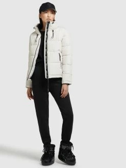 Khujo Winterjassen Winterjas Tuba Dames Offwhite -Exporteren Kleding Pracht Winkel 1bf90ffc4abb0298bac8302f4b57c588