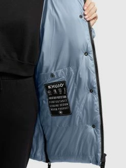 Khujo Winterjassen Winterjas Franee Dames Lichtblauw -Exporteren Kleding Pracht Winkel 1c975a563cce66a024086de2a8e0a4bc