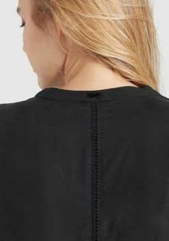 Khujo Blousejurken Blousejurk Crepes Dames Zwart -Exporteren Kleding Pracht Winkel 1cfc3dc9dd113d3a7fb4b35c94e2934d