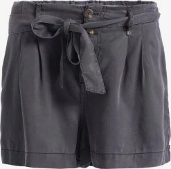 Khujo Shorts Regular Bandplooibroek Indira Dames Grijs