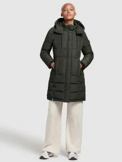 Khujo Korte Mantels Wintermantel Cups Dames Donkergroen -Exporteren Kleding Pracht Winkel 204bd06e80aba3f628643f9e0fa51045