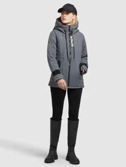 Khujo Winterjassen Winterjas Tweety Dames Grijs -Exporteren Kleding Pracht Winkel 2108d956348290d026d44d4986d42e1a