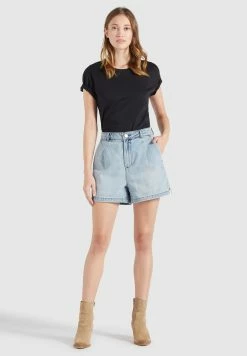 Khujo Jeans Loosefit Bandplooi Jeans Cambel Dames Blauw -Exporteren Kleding Pracht Winkel 24a70484c91908baaafbe893d673963a