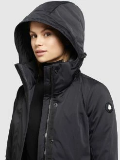 Khujo Wintermantels Wintermantel Blossom Dames Zwart -Exporteren Kleding Pracht Winkel 26051547084ed94883375404982d429a