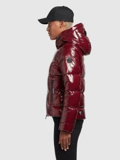 Khujo Winterjassen Winterjas Fala Dames Donkerrood -Exporteren Kleding Pracht Winkel 2652cbb5d33b46fc8cf3f6099213e77c
