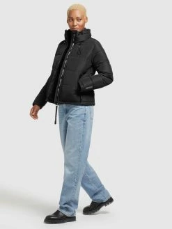 Khujo Winterjassen Winterjas Tuba Dames Zwart -Exporteren Kleding Pracht Winkel 26681c8fd8c45da14b51c02d71adf14e