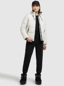 Khujo Winterjassen Winterjas Tuba Dames Offwhite -Exporteren Kleding Pracht Winkel 2777d79bbe4f52ae285d25ea0a3a4812