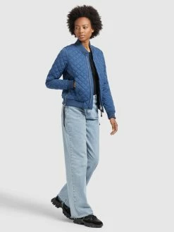 Khujo Tussenjassen Tussenjas MONZA Dames Blauw -Exporteren Kleding Pracht Winkel 2eb39581e6e90032abaa1fe47ae0058f