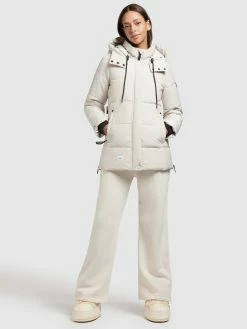 Khujo Winterjassen Winterjas Eunice Dames Offwhite -Exporteren Kleding Pracht Winkel 2ff96ddbb89341d72c1fd22539079afd