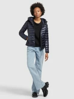 Khujo Tussenjassen Tussenjas Lovina Dames Donkerblauw -Exporteren Kleding Pracht Winkel 34701cf18165b2c7982d49da45eebbe9