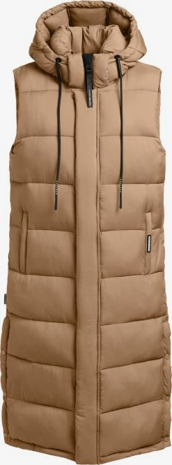 Khujo Bodywarmers Bodywarmer Tourin Dames Lichtbruin