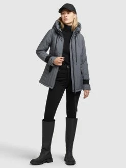 Khujo Winterjassen Winterjas Tweety Dames Grijs -Exporteren Kleding Pracht Winkel 38732bf0e67e7d4ef8a581cc24eaeb9b