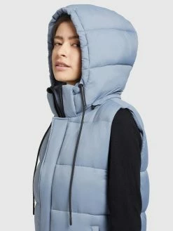 Khujo Bodywarmers Bodywarmer Eden Dames Lichtblauw -Exporteren Kleding Pracht Winkel 3b399bb52555572214a9990a6c059b67