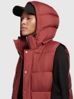 Khujo Bodywarmers Bodywarmer Magneta Dames Roestrood -Exporteren Kleding Pracht Winkel 4293d39cd3f5d2cccd32bef27e2ac903