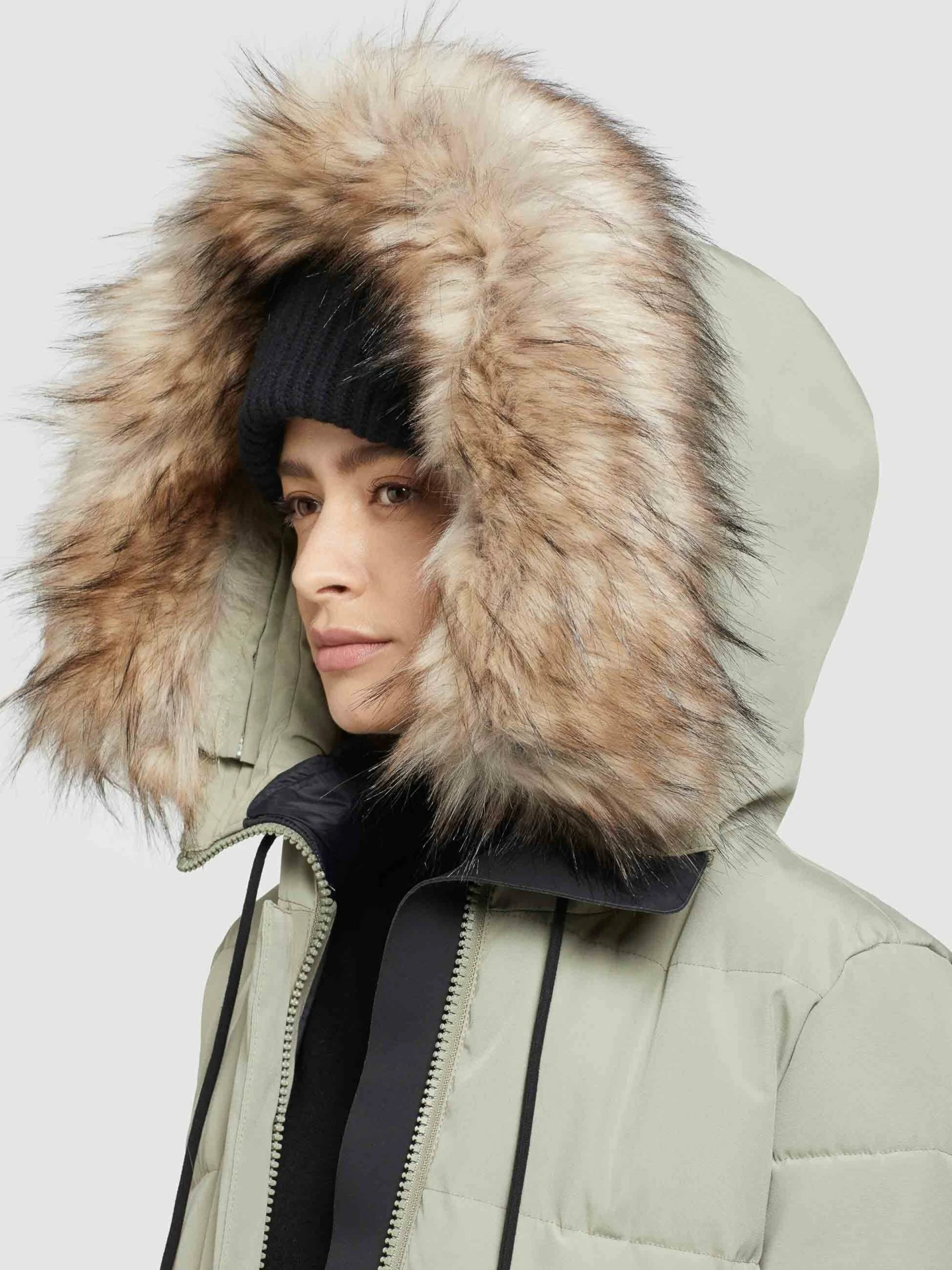 Khujo Wintermantels Wintermantel LOLL Dames Pastelgroen 10 Khujo Wintermantels Wintermantel LOLL Dames Pastelgroen - Afbeelding 8