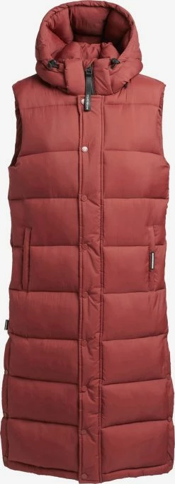 Khujo Bodywarmers Bodywarmer Magneta Dames Roestrood