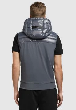 Khujo Wemo Shiny - Bodywarmer - Grau -Exporteren Kleding Pracht Winkel 45a35451bd9b44deb94d2b9877ab7c2c