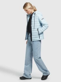 Khujo Tussenjassen Tussenjas LOVINA4 MATT Dames Lichtblauw -Exporteren Kleding Pracht Winkel 45cabb058706d0a0b8d1e4dd24c224fb