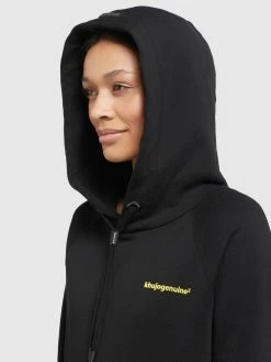 Khujo Hoodies Sweatshirt Odette Dames Zwart -Exporteren Kleding Pracht Winkel 46453ed061379e32f22cc179147eae64