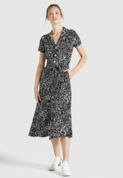 Khujo Blousejurken Blousejurk Goya Dames Zwart -Exporteren Kleding Pracht Winkel 48bc2dacc380047bd12b5acb21a056af