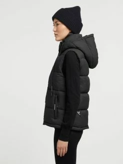 Khujo Bodywarmers Bodywarmer Eden Dames Zwart -Exporteren Kleding Pracht Winkel 4a0d8d373f9d35bc7283c71674fdceb1