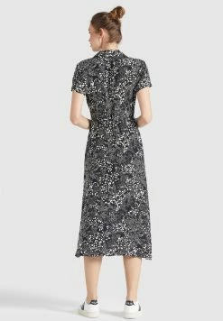 Khujo Blousejurken Blousejurk Goya Dames Zwart -Exporteren Kleding Pracht Winkel 4a64c2be01e605ea1f66ef9c7b1f4dd3