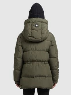 Khujo Winterjassen Winterjas Leviani Dames Donkergroen -Exporteren Kleding Pracht Winkel 4b46bd3115935df4edfb1380e0b03d64