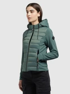 Khujo Outdoor Jassen Functionele Jas Ghita Dames Donkergroen -Exporteren Kleding Pracht Winkel 4bcf19ffce07d876e906d20ecc1566c3