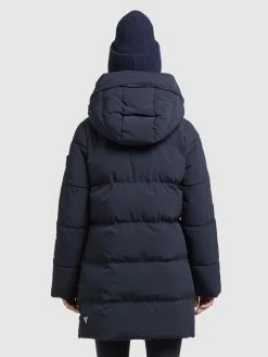 Khujo Korte Mantels Wintermantel Wente Dames Donkerblauw -Exporteren Kleding Pracht Winkel 4c9a673a85ecd7f4c0c0d42ece14b9a6