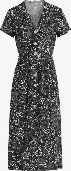 Khujo Blousejurken Blousejurk Goya Dames Zwart